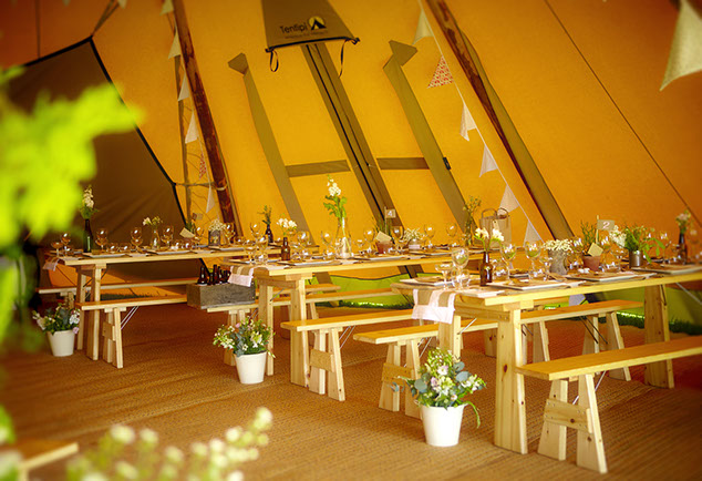 Teepee Wedding Venue Derbyshire